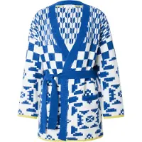 White Stuff Geo Mix Cardi Blue Multi Taglia: M | Cardigan Outlet | Donna | Blu