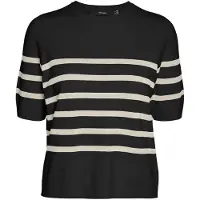 Vero Moda Pullover 'VMSaba' crema / nero
