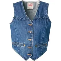 Levi's Braided Lightweight Vest Blue Taglia: M | Gilet Outlet | Donna | Blu