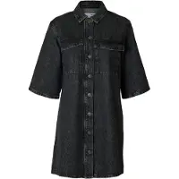 Selected Vestito Di Jeans Donne Nero 40