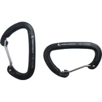 Ticket To The Moon Pair of Aluminium AL-7075 High Strength carabiners Sospensione amaca nero