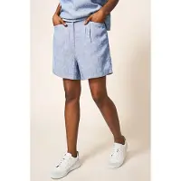 White Stuff Rowena Linen Short Chambray Blue Taglia: 6 | Pantaloncini Outlet | Donna | Bianco
