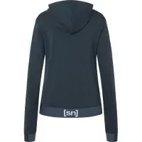 Super.natural Women's Solution Bio Hoodie Felpa di merino con cappuccio Donna (XS, blu)
