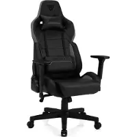 Sense7 Sedia da gaming Sentinel nera - Sedia da ufficio ergonomica, sedia da scrivania, 150 kg, braccioli 3D, funzione oscillante, poltrona direzionale, poltrona per PC, in pelle