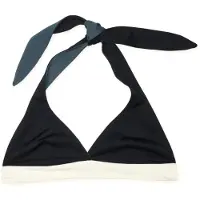 Mymarini Women's Neckholder Top Parte superiore bikini Donna (L, nero)