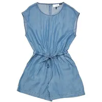 Mazine Women's Denim Short Jumpsuit Tuta intera Donna (XXL, blu)