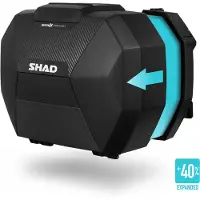 Shad Set Di Valigie Laterali Sh38x Carbon Expandable
