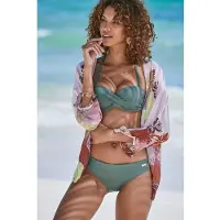LASCANA Top per bikini oliva