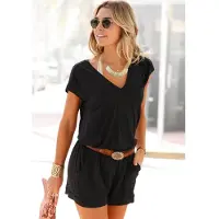 LASCANA Tuta jumpsuit nero