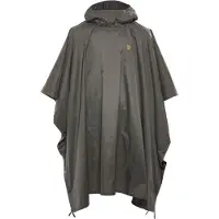 Fjällräven Poncho Poncho Uomo (One Size, nero/grigio)