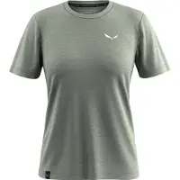 Salewa Women's Eagle Minilogo AM T-Shirt Maglia merino Donna (36, grigio)