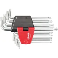 Vigor Set di chiavi esagonali Torx a L 9 pezzi