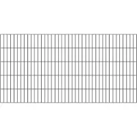 Alberts 642907 Staccionata doppia, plastificata, antracite, altezza 100 cm
