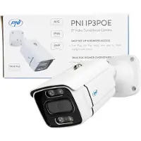 Pni Telecamera IP per videosorveglianza , modello IP3POE, 3 MP, per uso esterno, grado di protezione IP66, con microfono integrato