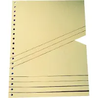 Wekre 9591100100 Fogli divisori graduati - A4, camoscio, 100 pezzi