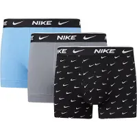 Nike Boxer EVERYDAY COTTON STRETCH X3 uomini - Nero - EU S
