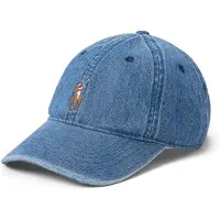 Ralph Lauren per uomo. 710957172001 Berretto in denim indaco blu (OSFA), Casual, Cotone