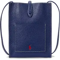 Ralph Lauren per donna. 427960562009 Borsa a tracolla Polo Play in pelle blu marino (OSFA), Casual, Navy