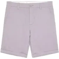 KnowledgeCotton Apparel Chuck Regular Chino Poplin Shorts Vegan Pantaloni tempo libero Uomo (28, lilla)