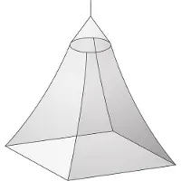 Basic Nature Moskitonetz Klassik Baldachin Mesh 850 Zanzariera bianco