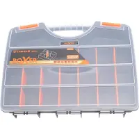 Boxer Custodia assortimento con 21 scomparti – 31 x 24 x 5 cm – Inserti regolabili