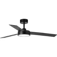 Faro Ventilatore da soffitto LED Barth con lampada, nero