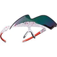 Pit Viper - Lunettes de soleil relevables - The Heater Flip Offs White/Red - Bianco