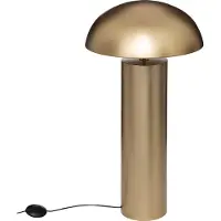 Atmosphera Lampada da terra per soggiorno CHAMPI, dorata, a forma di fungo, h. 97 cm