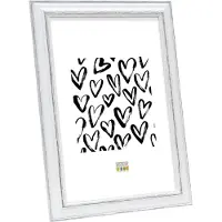 Deknudt Frames Portafoto bianco con accenti marroni 13x18 S221H3