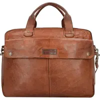 Harold's Submarine Valigetta Vera Pelle 41 cm Vano porta PC marrone