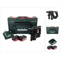 Metabo BH 18 LTX BL 16 Tassellatore a batteria 18V / 1.3 J / SDS-plus ( 600324840 ) + 2x Batterie 8,0 Ah + Caricabatterie + Valigetta MetaBOX