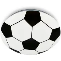 Briloner Plafoniera LED Calcio, nero/bianco, Ø 27,5cm