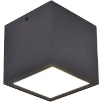 Lutec Plafoniera LED da esterno GEMINI, grigio scuro, 9 x 9 cm, IP65