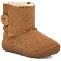 Ugg unisex per bambino. 1157634T Stivaletti Keelan II in pelle marrone (27.5), Basso, Velcro, Casual, moda per bambini