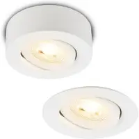 Briloner Desi luci da incasso a LED, bianco, Ø9cm, dimmerabile, 3000K