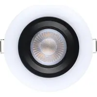 Eglo Faretto Ad Incasso Contemporaneo Calonge Policarbonato Nero Led Integrato 4,8W