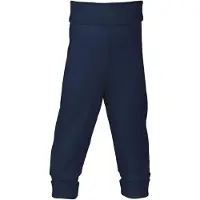 Engel Baby Trousers with Navel Waistband Intimo lana merinos Bambini (50/56, blu)