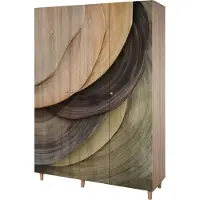 Skye Decor , Lena 3 -977, armadio, Sonomo, 100 % PANNELLI DI PARTICELLE RIVESTITI IN MELAMMINA, 135 x 52 x 192 cm