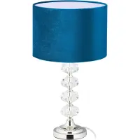 Relaxdays Lampada da tavolo 10038915, blu