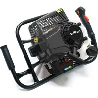 Wiltec Coclea 2,2kW 3 hp 63 ccm a benzina, coclea con motore a 2 tempi, coclea a motore per pile coclea per fori puliti