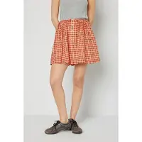 American vintage Buttoned High Waist Trapèze Skirt Vichy Rouge Taglia: S | Minigonne Outlet | Donna
