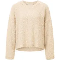 Rich & royal Slub Yarn Crew Neck Pearl White Taglia: XL | Maglioni a maglia Outlet | Donna | Bianco
