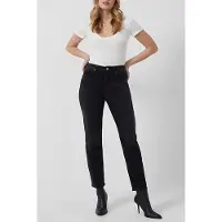 French Connection Palmira Str.rec High Rise Jean Black Taglia: 10 | Jeans straight fit Outlet | Donna | Nero