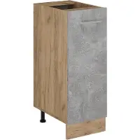 Vicco Armadio cucina dispensa alto R-Line Calcestruzzo 30 cm senza piano di lavoro, Model 53626