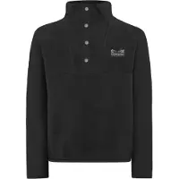 Didriksons Kid's Yokto Half-Buttons 2 Pullover in pile Bambini (160, nero)