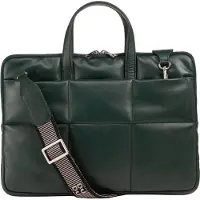 Dudu Toys Togean Borsa porta PC Vera Pelle 36 cm verde