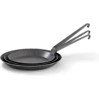 Origin Outdoors Schmiedeeiserne Pfanne Padella (Ø 28 cm, grigio)