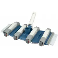 AstralPool Pulitore Per Piscina Flessibile Con Linea Blu Ø Spazzole Laterali E Fissaggio Con Dado A Farfalla 350mm 38mm
