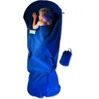 Cocoon KidBag Fleece Sacco a pelo da viaggio Bambini (180 x 76/65 cm, blu)