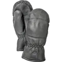 Hestra Leather Box Mitt Guanti (4, nero/grigio)